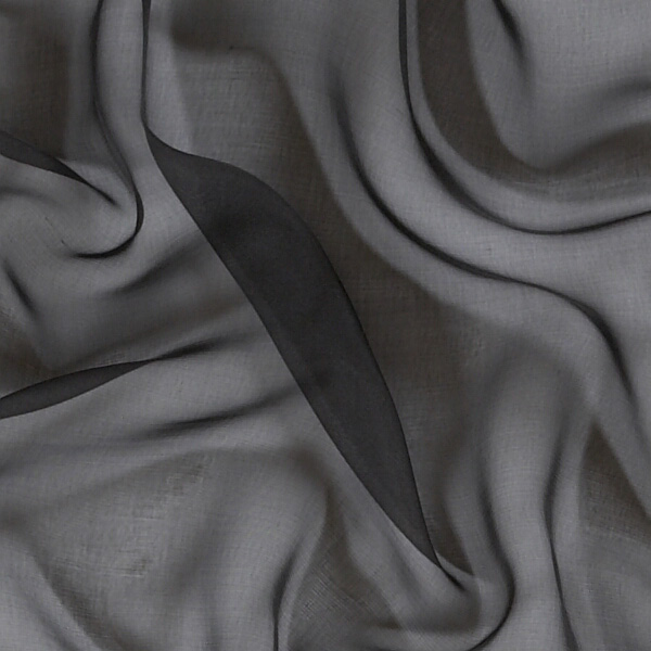 chiffon fabric black