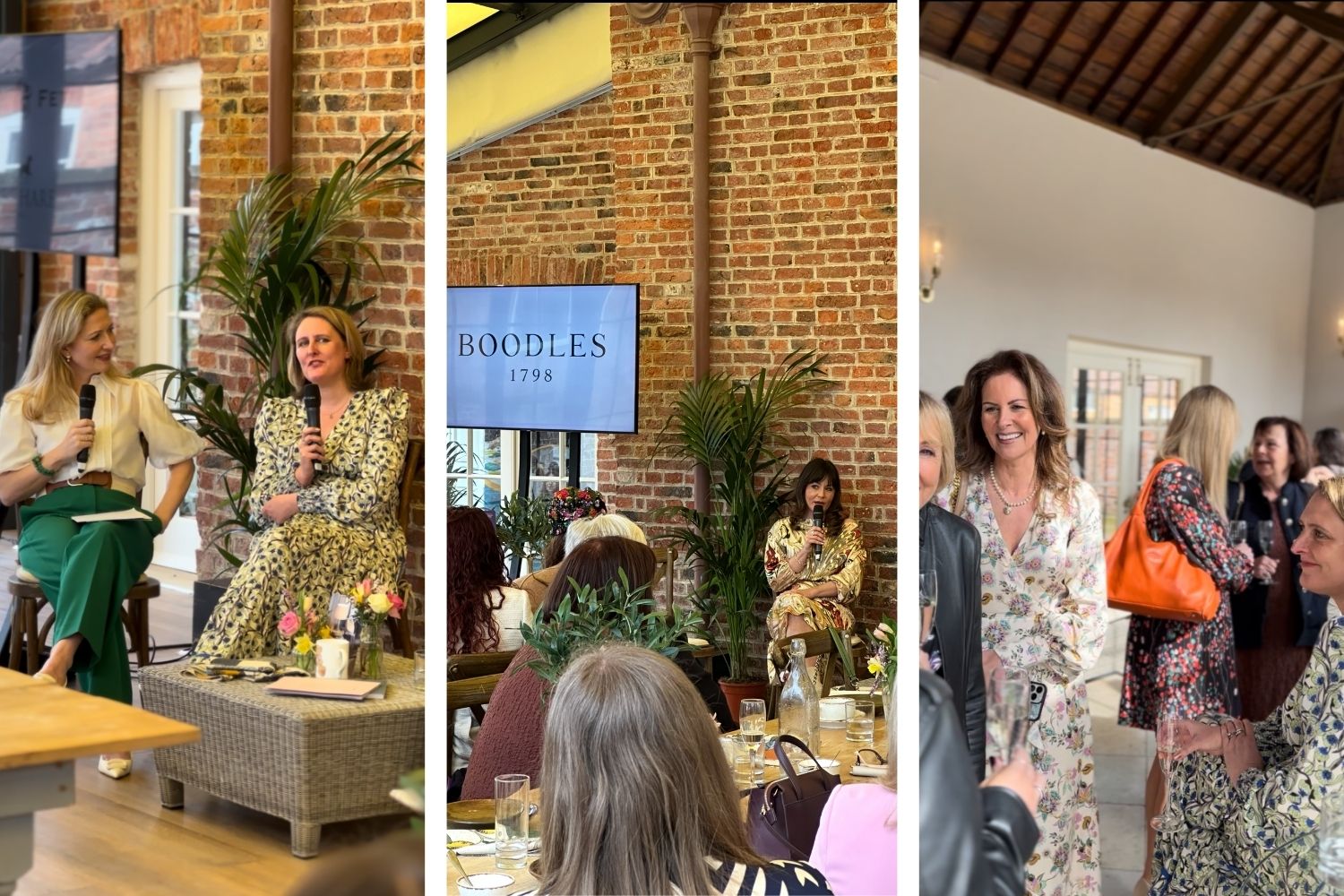 Saffron Hare and Eleanor Goddard chatting all about interiors